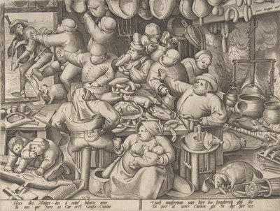 Tučná kuchyně, 1563. od Pieter van der Heyden