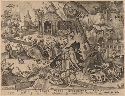 Chtíč od Pieter van der Heyden after Pieter Bruegel the Elder