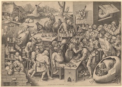 Čarodějnice z Malleghemu od Pieter van der Heyden after Pieter Bruegel the Elder