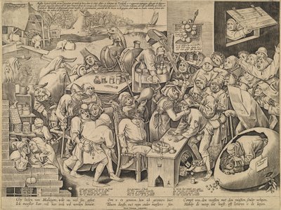 Čarodějnice z Malleghemu od Pieter van der Heyden after Pieter Bruegel the Elder