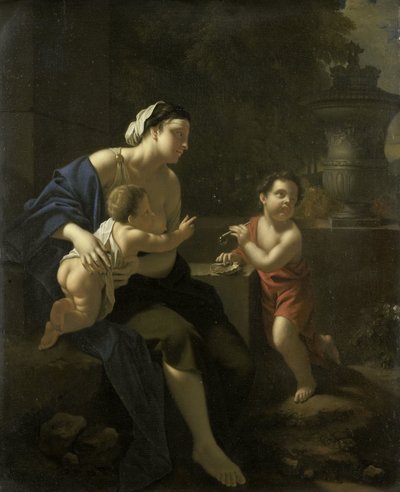 Vyfukování bublin od Pieter van der Werff (attributed to)