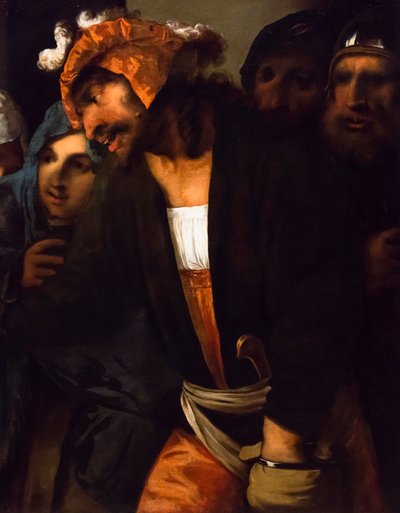 Placení tributu, asi 1650/60 (olej na plátně) od Pietro (1605-78) Della Vecchia