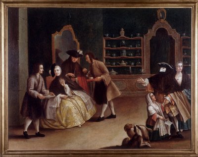 Kavárna (malba od Pietro (after) Longhi