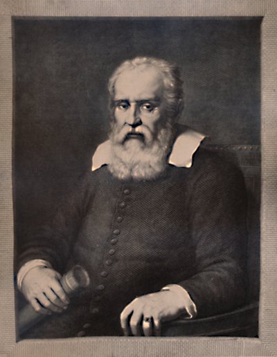 Galileo Galilei , italský vědec, konec 18. nebo začátek 19. století 1894 od Pietro Antonio Leone Bettelini