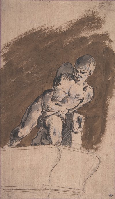 Připoutaný nahý vězeň, po Pietro Tacca, 1729-1804. od Pietro Antonio Novelli