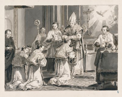Vysvěcení ze sedmi svátostí od Pietro Antonio Novelli