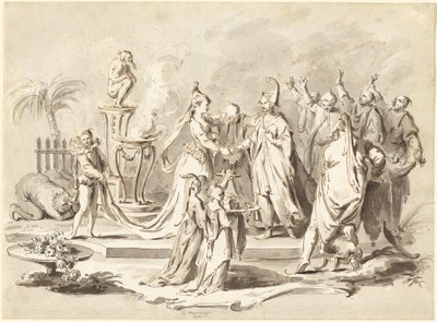 Manželství Evropy a Číny od Pietro Antonio Novelli