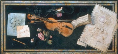 Stolní deska se Scagliola Florence od Pietro Antonio Paolini