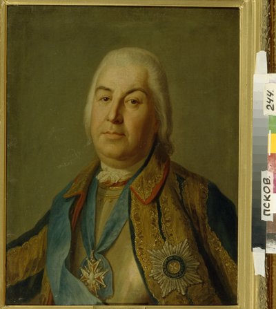 Portrét hraběte Petra Semjonoviče Saltykova, 1760 od Pietro Antonio Rotari