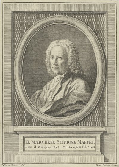 Portrét básníka Scipione Maffei 1675-1755, c. 1750. od Pietro Antonio Rotari