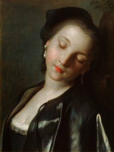 Spící mladá žena, polovina 18. století od Pietro Antonio Rotari