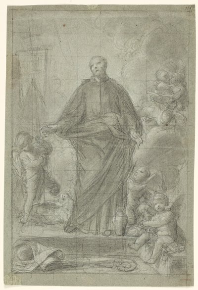 Svatý Kajetán z Thiene (?) obklopený putti od Pietro Antonio de Pietri