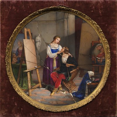 Raphael a Fornarina od Pietro Bagatti Valsecchi