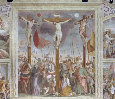 Ukřižování (freska) od Pietro Baschenis