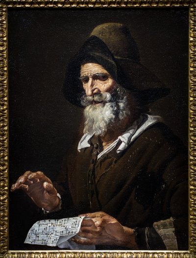Starý zpěvák od Pietro Bellotti
