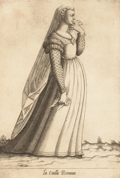Roman Citadel Maiden, ca. 1580. od Pietro Bertelli.