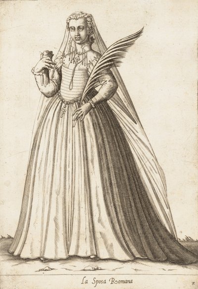 The Roman Bride Bride, ca. 1580. od Pietro Bertelli.