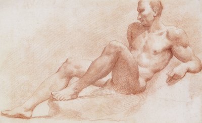 ležící akt, od Pietro Dandini