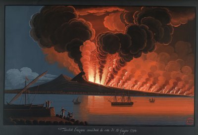 Hrozná erupce Vesuvu od Pietro Fabris
