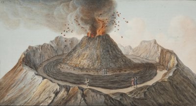 Deska IX z Campi Phlegraei: (ručně kolorovaná rytina), William Hamilton, 1776. od Pietro Fabris