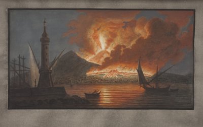 Deska VI z Campi Phlegraei: Pozorování sopek na obou Sicíliích od Williama Hamiltona, 1776 (čb na papíře) od Pietro Fabris