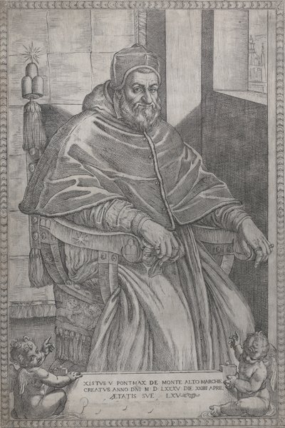 Portrét papeže Sixta V., 1585. od Pietro Facchetti