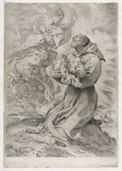 Vize svatého Františka z Assisi od Pietro Faccini