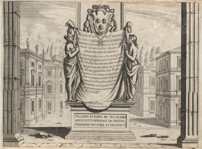Římské paláce nejslavnějších architektů od Pietro Ferrerio