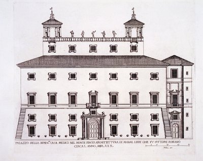 Palazzo Serenissima, Casa Medici, na kopci Pincio, Řím, z 
