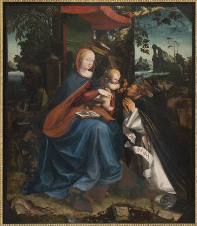 Madona s dítětem a svatý Petr mučedník, 1525 od Pietro Grammorseo