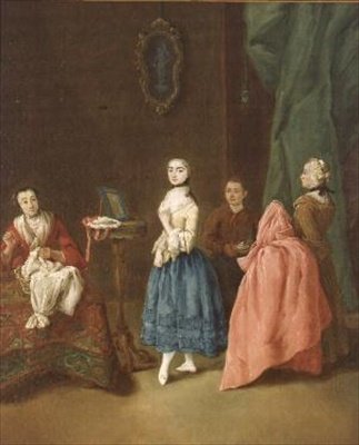 Dáma u švadleny od Pietro Longhi