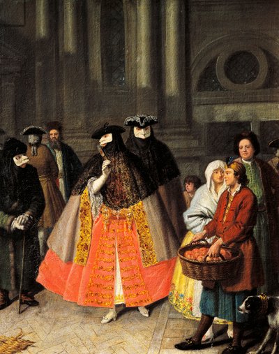 Rozhovory mezi maskami Baute, Pietro Longhi (1701-1785) od Pietro Longhi
