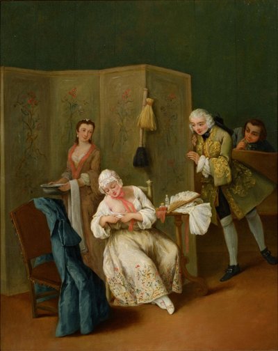Indiskrétní gentleman od Pietro Longhi