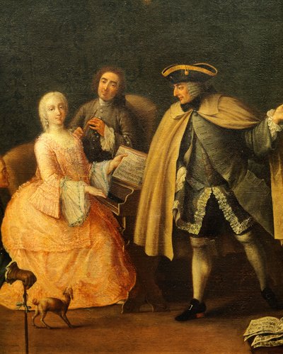 Učitel hudby, Pietro Longhi (1701-1785) od Pietro Longhi