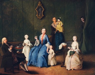 Benátská rodina, Pietro Longhi (1701-1785) od Pietro Longhi