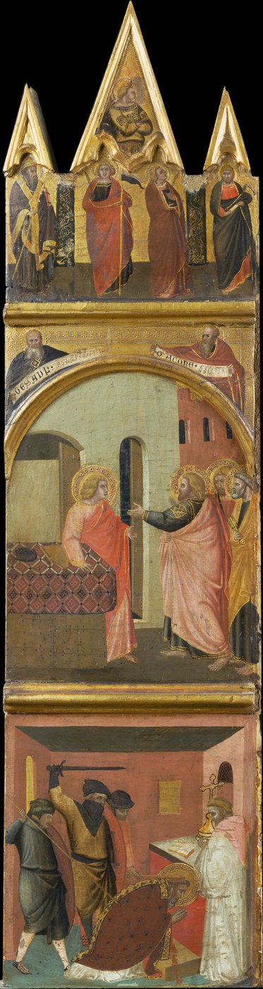 Berufung und Martyrium des Heiligen Matthäus od Pietro Lorenzetti
