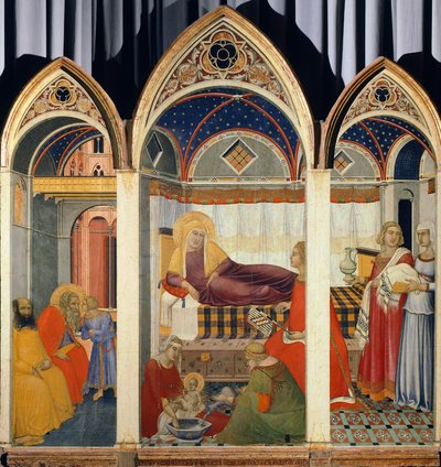 Narození Panny Marie od Pietra Lorenzettiho (cca 1280-cca 1348) od Pietro Lorenzetti