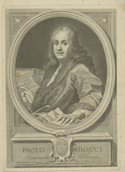 Portrét básníka Paola Minucciho 1606-1695, 20. léta 18. století. od Pietro Masini