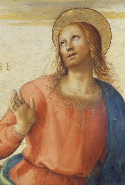 1496-1500, Perugino (cca 1450-1523), freska, Audienční sál, Collegio del Cambio (College of Change), Priors Palace, Perugia, Umbria, Itálie od Pietro Perugino