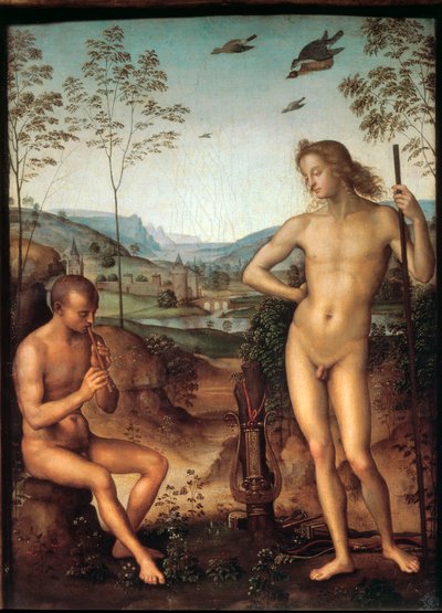 Apollo a Marsyas od Pietro Perugino