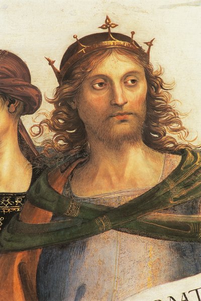 Šalamoun, detail od Svatého otce s proroky a sibylami od Pietro Perugino