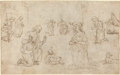 Klanění pastýřů od Pietro Perugino