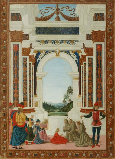 Léčivý zázrak svatého Bernarda, c. 1473 od Pietro Perugino