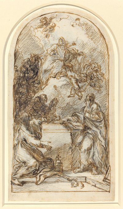 Apoteóza svatého Marka [recto a verso] od Pietro Roselli