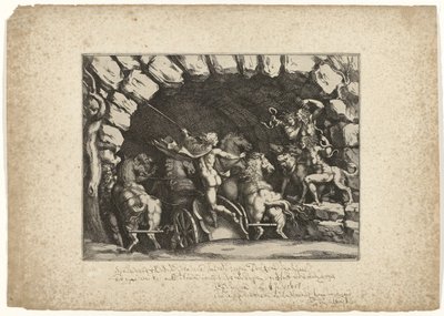 Pluto vstupuje do podsvětí od Pietro Sante Bartoli
