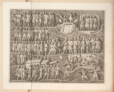 Reliéfy na oblouku Septimia Severa v Římě od Pietro Sante Bartoli