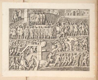 Reliéfy na oblouku Septimia Severa v Římě od Pietro Sante Bartoli