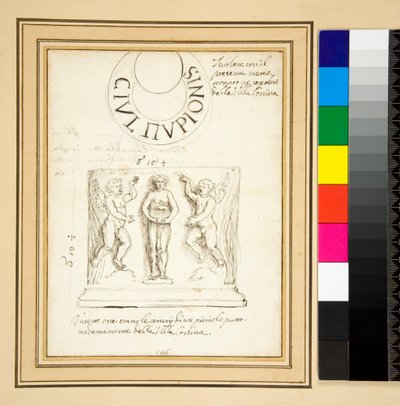 Cihla a váza (pero) od Pietro Santi Bartoli