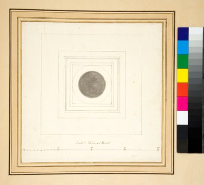 plán sloupu Antonina Pia (pero a umývárna) od Pietro Santi Bartoli