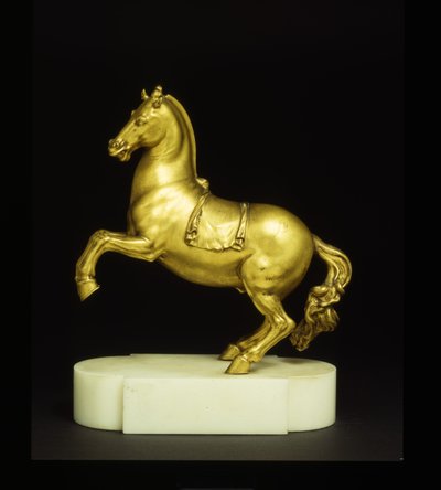 Chovný kůň (zlacený bronz) od Pietro Tacca